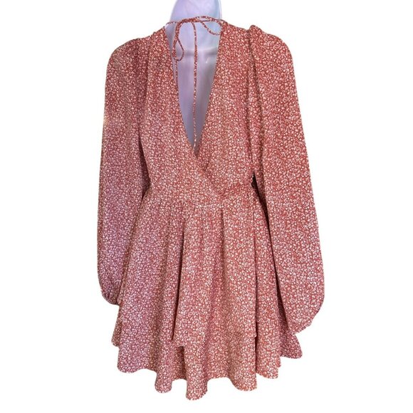 Princess Polly Women's Asymmetrical Bohemian Long Sleeve Dress Size 8 Festival - Picture 3 of 6